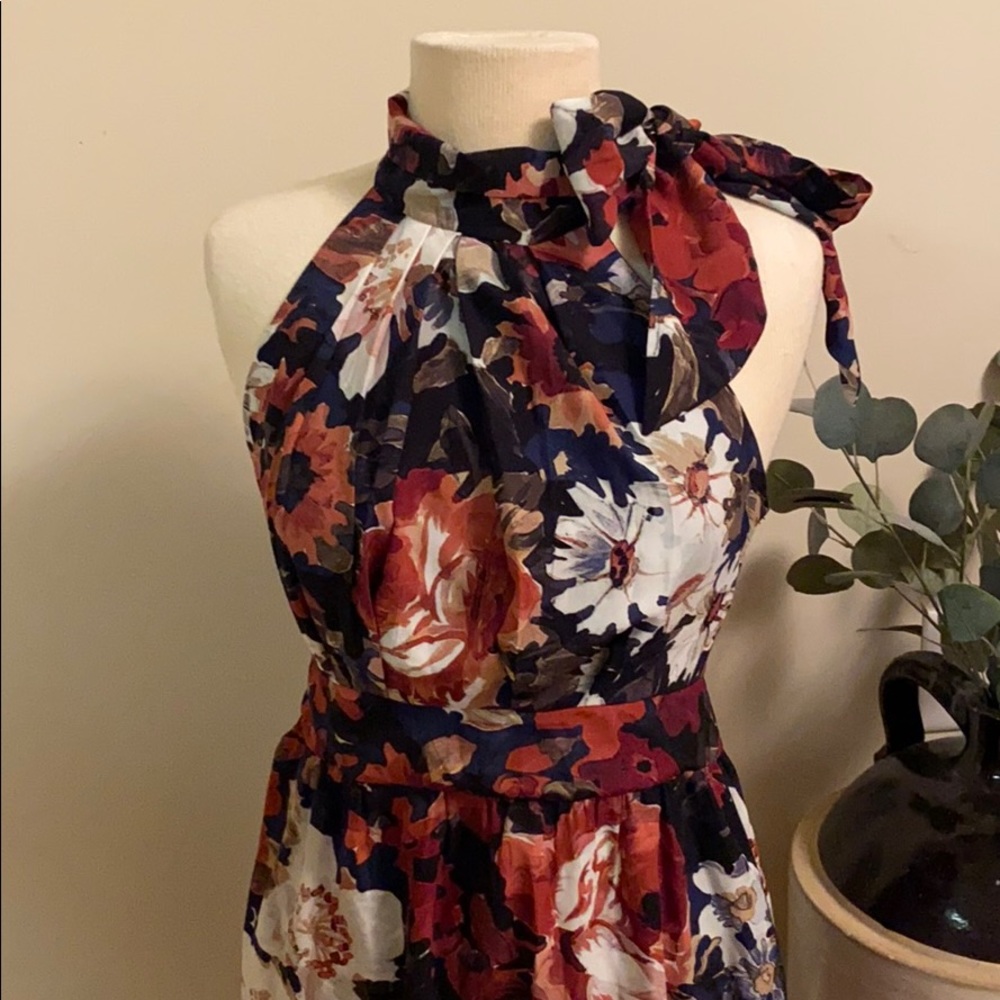 Range Floral Halter Top Dress